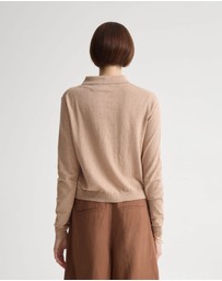 Oxford - Pinky Cashmere Cardigan