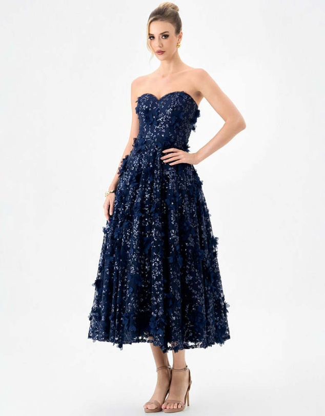 Bariano - Adela Sweetheart Petal Midi