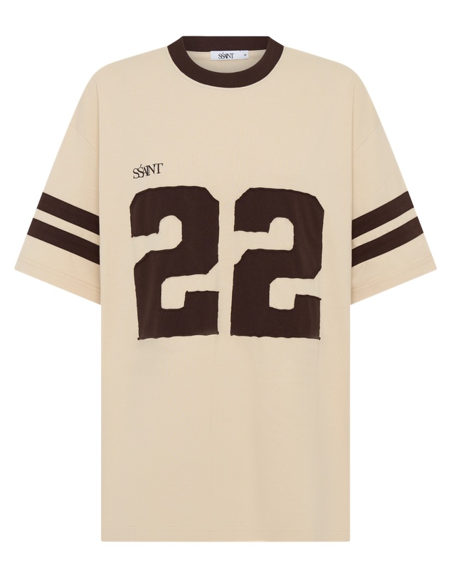 SSAINT - 22 Motion Tee Cream and Espresso