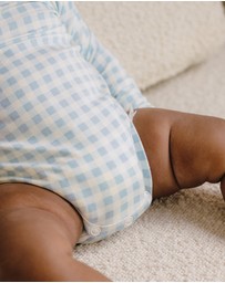 Kynd Baby - Comfy Bodysuit Long Sleeve in Blue Gingham