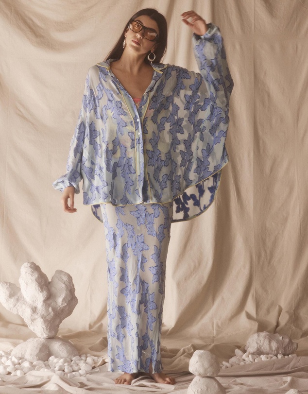 KINGA CSILLA - Verde Chalm Shirt