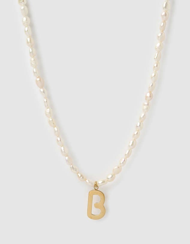 Arms Of Eve - Statement Letter Pearl Necklace