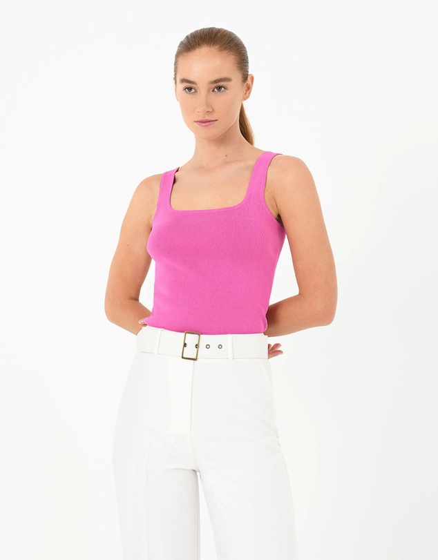 Forcast - Miami Cropped Sleeveless Knit Top