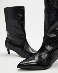 AERE - Nara Leather Heeled Boots