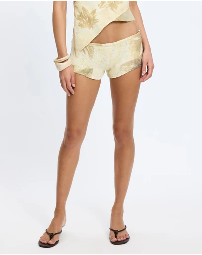 Jaded London - Mesh Knit Micro Shorts