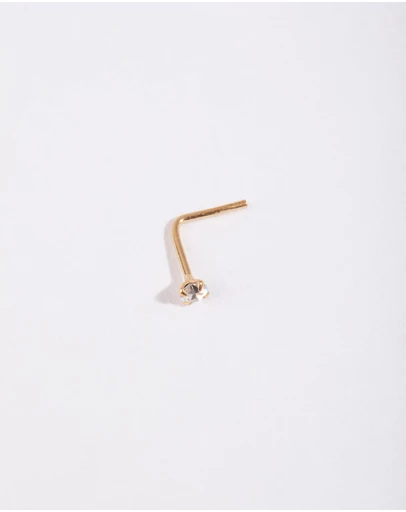 Lovisa - Gold Plated Sterling Silver Fine Diamante Nose Stud