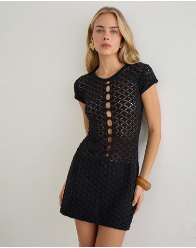 Sheer Knit Black