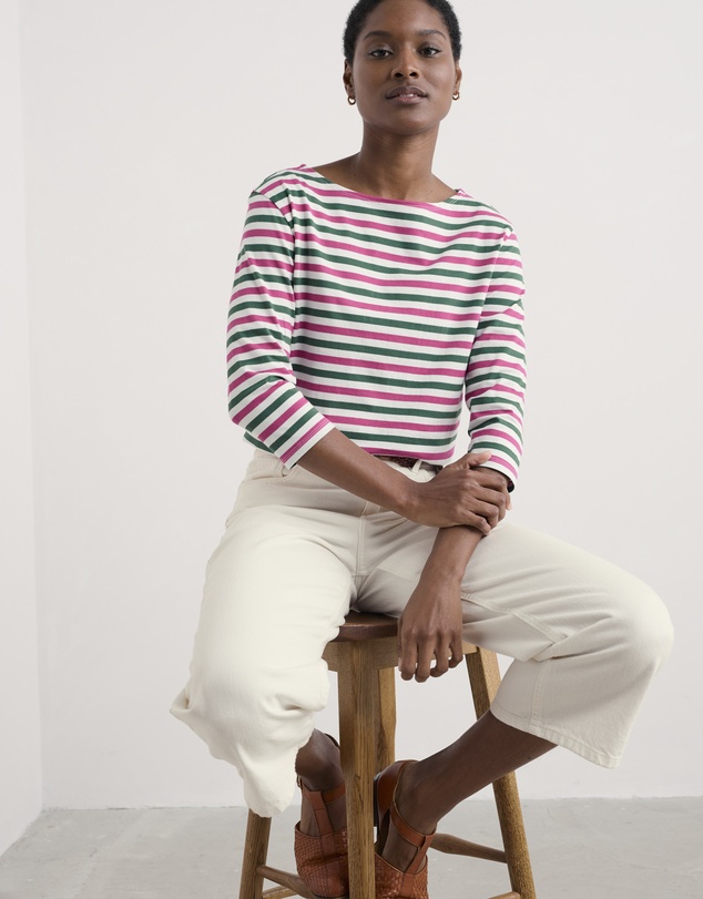 Seasalt - Seasalt Cornwall Pink Sailor Top