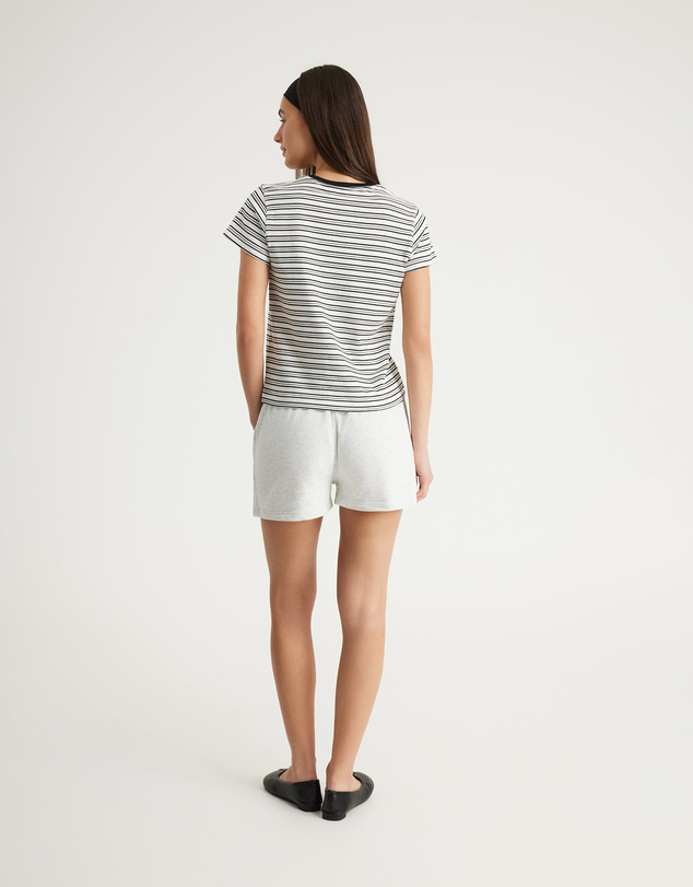 Upstate - Urban Box Stripe Tee - Vintage White