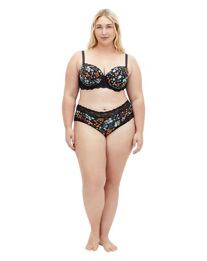 Black Floral Print