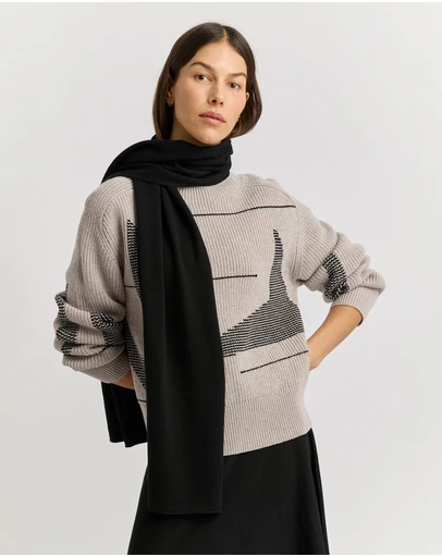 Toorallie - Fine Rib Scarf