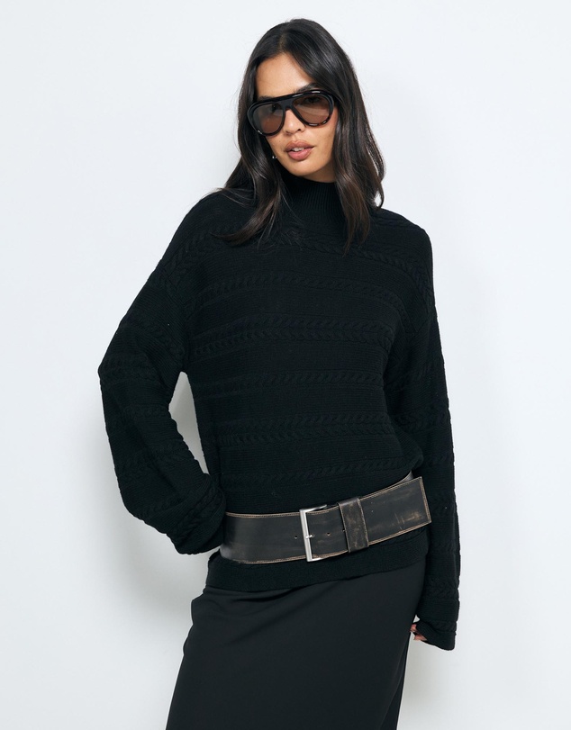 AERE - Dea Wool Blendcable Knit Jumper