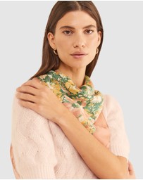 Sportscraft - Flora Square Silk Scarf