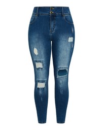City Chic - Patched Apple Skinny Jean
