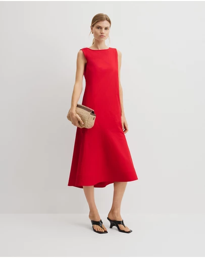 Country Road - Flare Hem Midi Dress