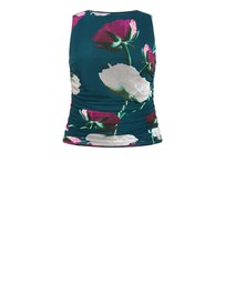 City Chic - Lidia Ruched Print Top