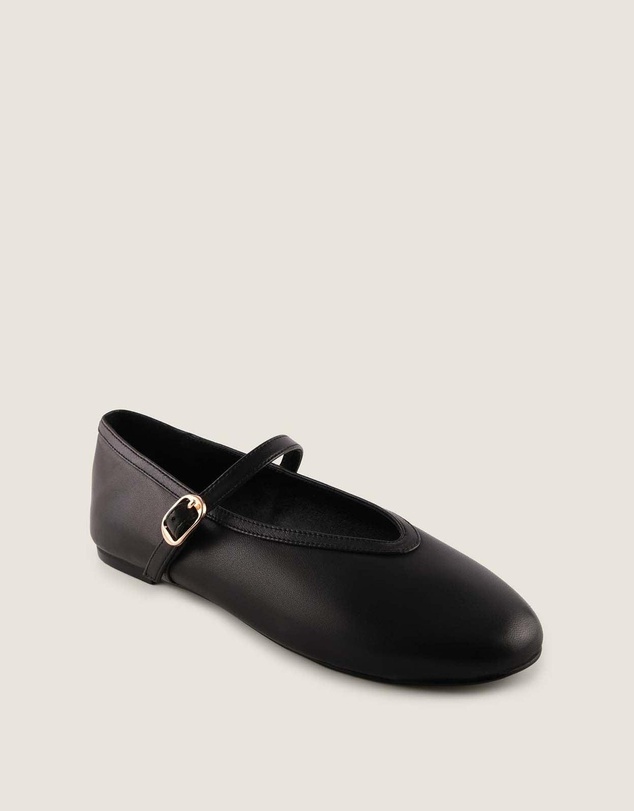 Shelly Shen - Rene Ballet Flats Black Leather