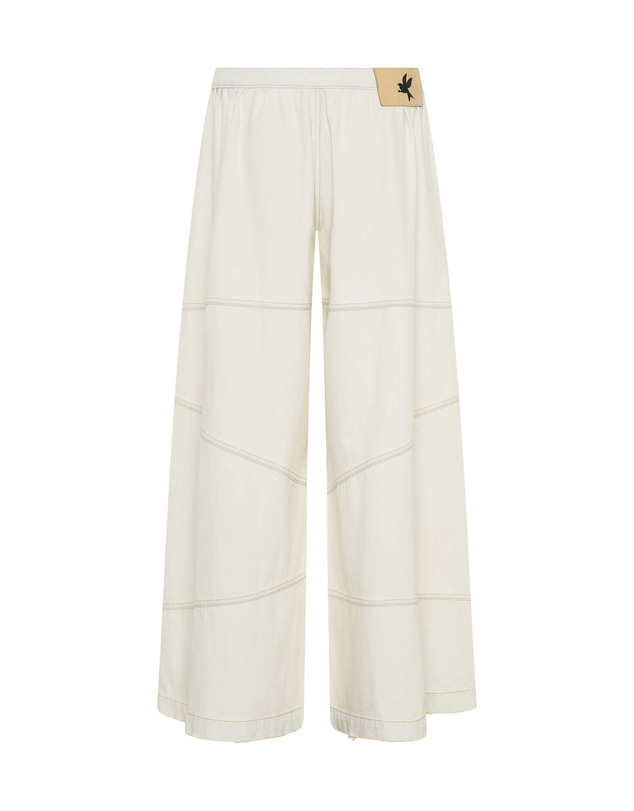 ONE TEASPOON - Daddios Low Waist Super Wide Leg Denim Jeans - Blue Cream