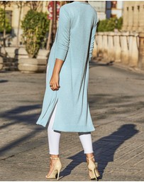 Sosandar - Metallic Super Sparkly Longline Cardigan