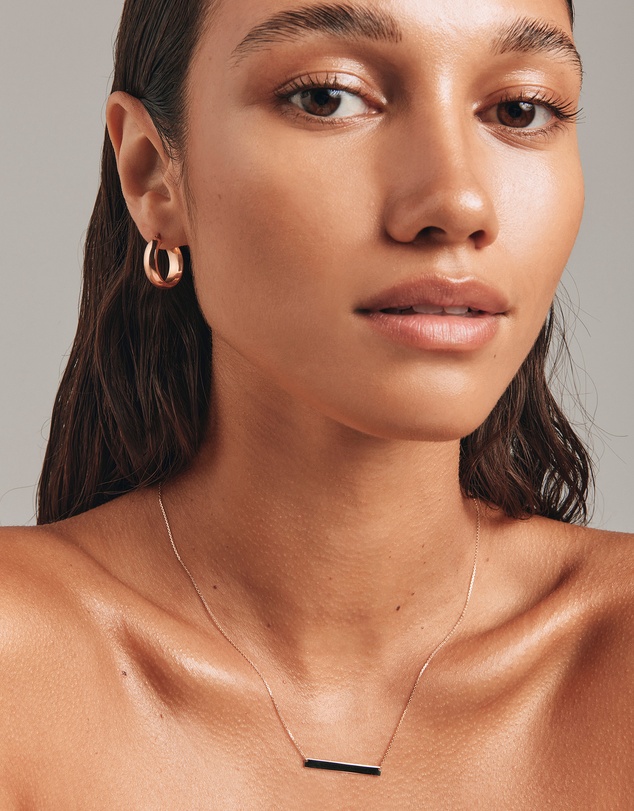 Michael Hill - Engravable Bar Necklace in 10kt Yellow Gold