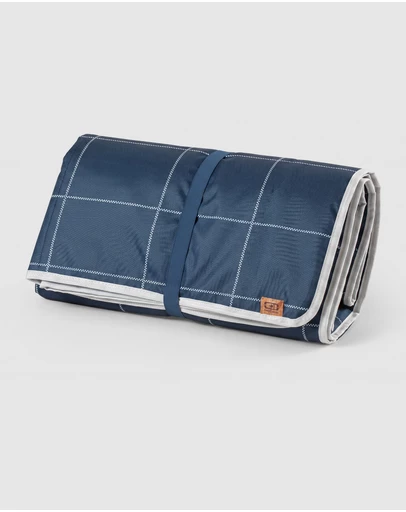 Monbento - Monbento Waterproof Picnic Blanket for Outdoor Meals - Blue Natural