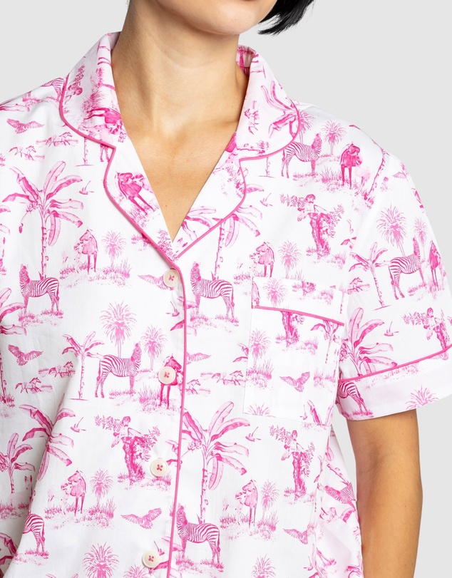 Sant And Abel - Women's Skydog Pink Short PJ Set