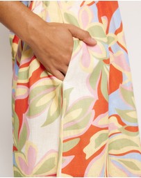 AERE - Brooke Linen Halter Midi Dress