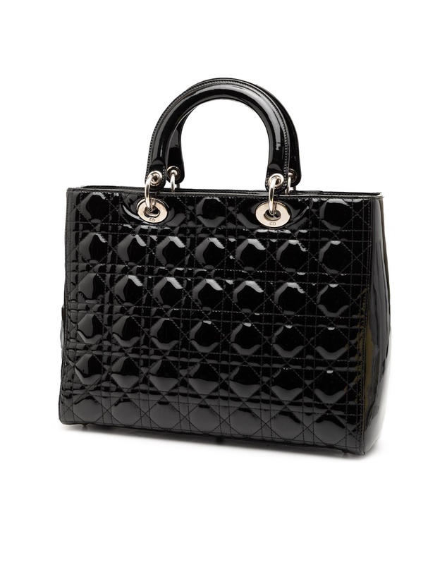 Pre-Loved by Azura Reborn - Pre-Loved Large Patent Cannage Lady Dior