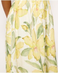 AERE - Sani Halter Linen Midi Dress