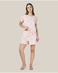 Papinelle - Jada Hearts Cotton Knit Boxer PJ
