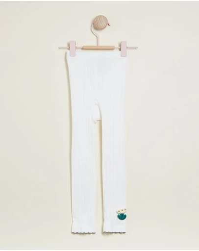 KAJA Clothing - Shanon Pants with Cute Flower on the Opening - Kids