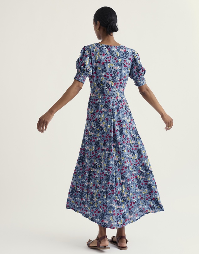 Seasalt - Marsh Violet Short Sleeve Empire Line Dress