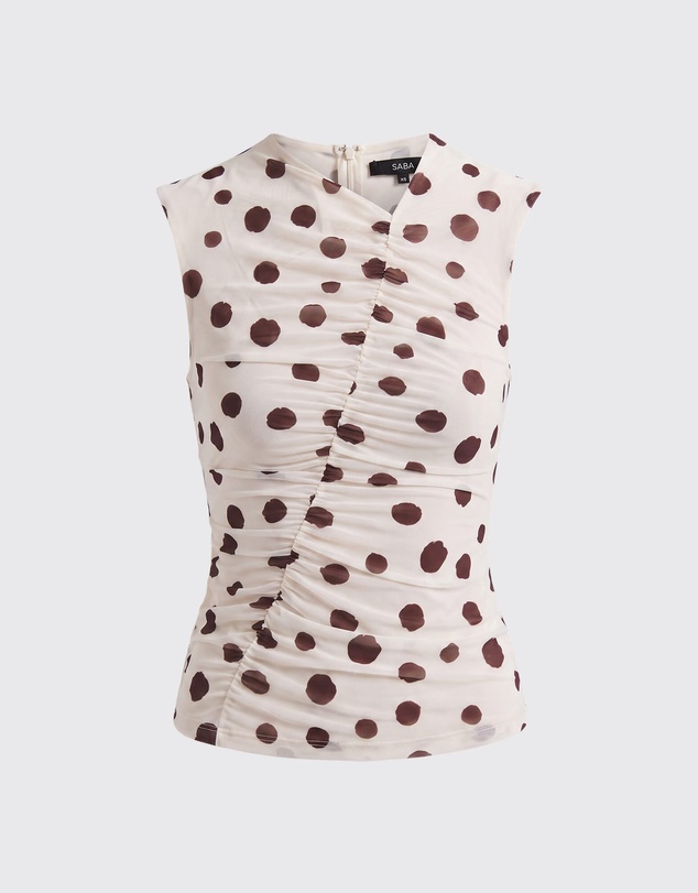 SABA - Dolcetto Rouched Mesh Top