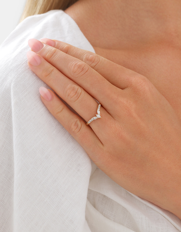 Michael Hill - Wedding Ring with .38TW of Diamonds in 14k Yellow Gold