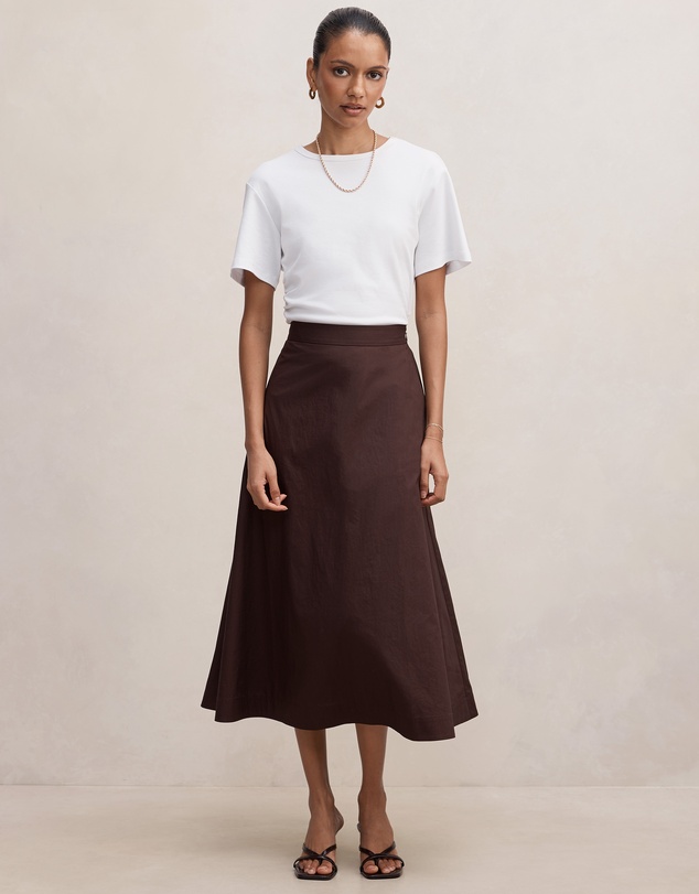 Forever New Petite - Chrissy Petite Cotton Midi Skirt