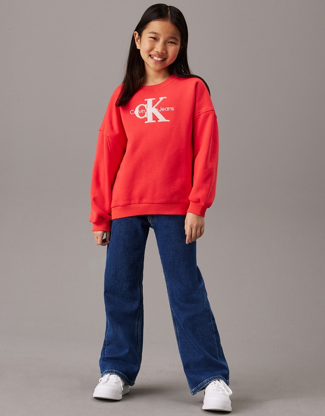 Calvin Klein Jeans - Girls Oversized Fleece Logo Sweatshirt
