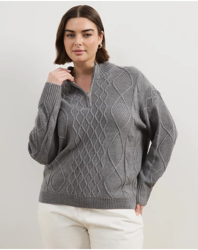 Atmos&Here Curvy - Evie Knit Jumper
