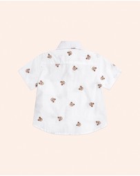 Huxbaby - Shortsleeve Huxbear Button Up Crisp - Babies