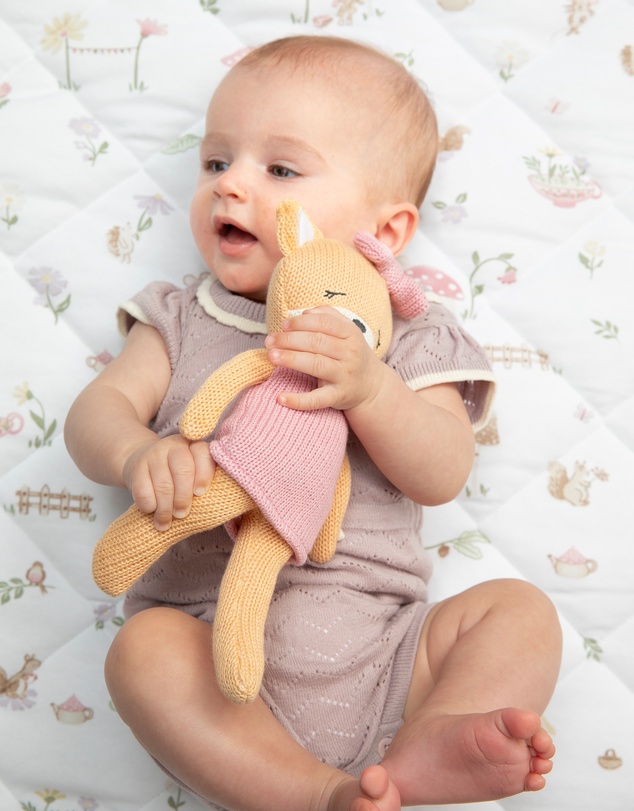 Living Textiles - Knitted Animal Toy- Frankie the Fox