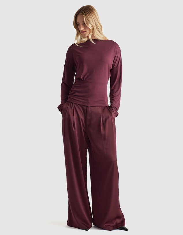 Decjuba - Tahlia Cinched Long Sleeve Top