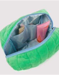 The Somewhere Co - Green Velvet Cosmetic Case