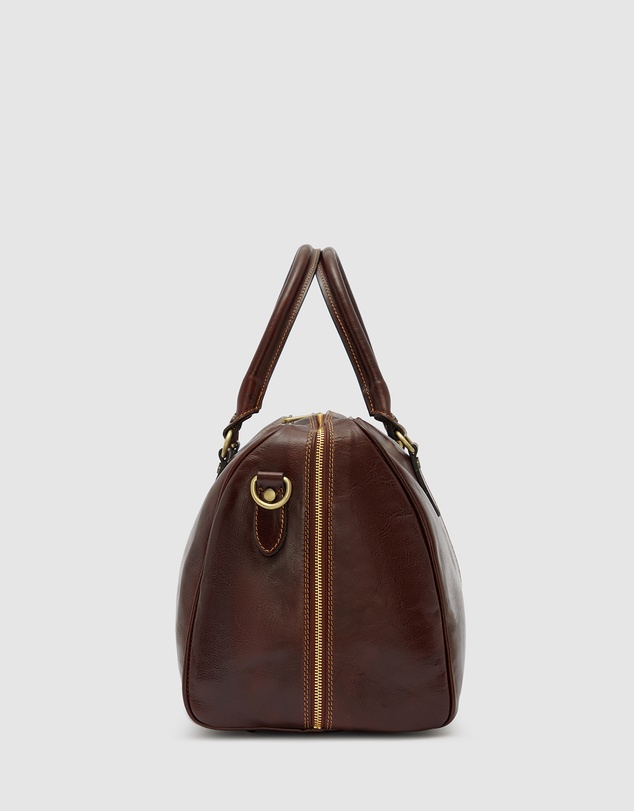 Republic of Florence - Albertis Piccolo Brown Leather Duffle