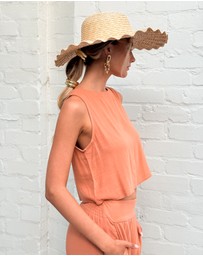 Esther & Co - Lizzo Top - Rust