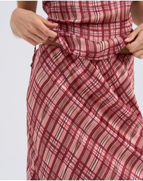 Vero Moda - Lise Check Midi Skirt
