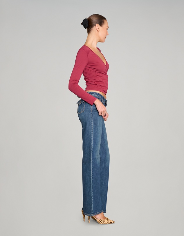 Love and Nostalgia - No Biggie Long Sleeve Top - Plum