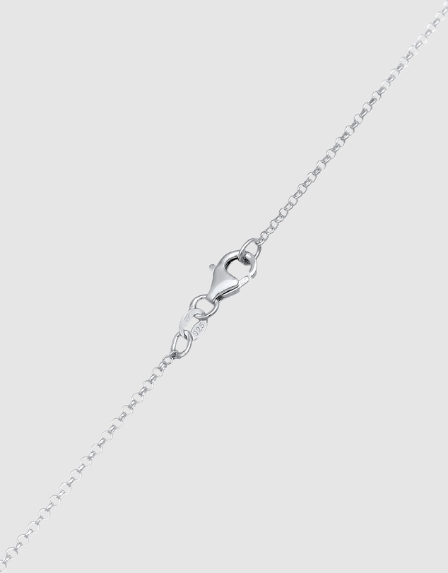 Kuzzoi - ICONIC EXCLUSIVE - Long Necklace with Cross Snake Pendant in 925 Sterling Silver