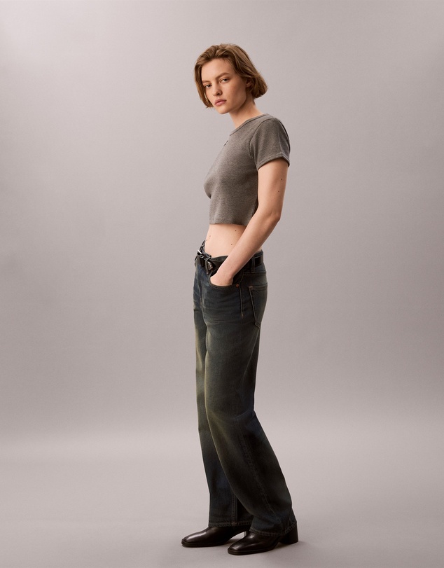 Calvin Klein Jeans - Monogram Slim Waffle Baby Tee