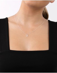 Lovisa - Sterling Silver Mini Pave Horseshoe Necklace