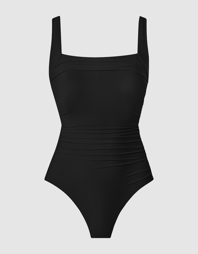Miraclesuit Swimwear  - Rock Solid Polaris Wired Square Neck One-Piece Shaping Swimsuit