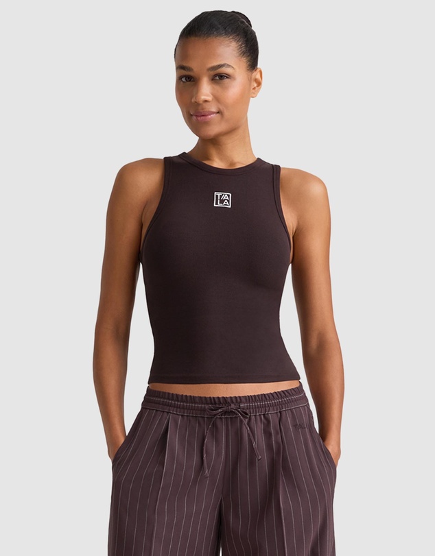 TALA - 365 Rib Logo Racer Tank